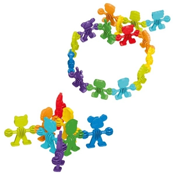 Blocuri pentru micii genii - Figurine colorate set 64
