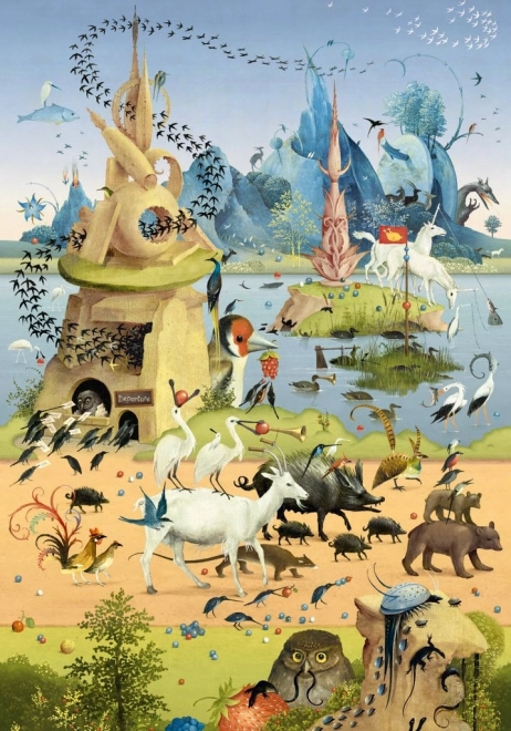 Puzzle HEYE La excursie: Hieronymus Bosch 500 piese