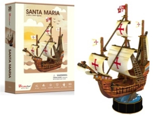 Puzzle 3D corabia Santa Maria de la CubicFun