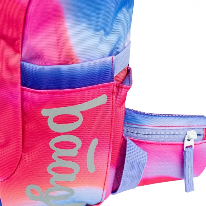 Set școlar Airy Duha roșu: Rucsac, penar, săculeț, dosare, cutie