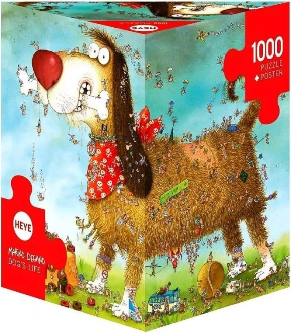 Puzzle viața câinilor 1000 de piese