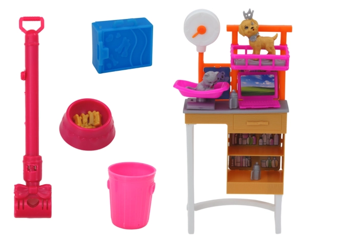 Stație de grooming și accesorii pentru îngrijire realistă