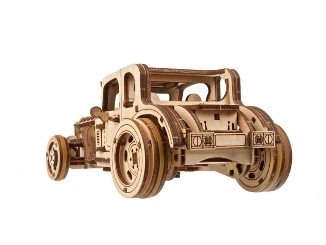Puzzle mecanic din lemn 3D Ugears Hot Rod Furious