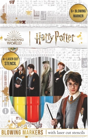 Carioci cu suflat cu șabloane Harry Potter, set 6 bucăți în cutie