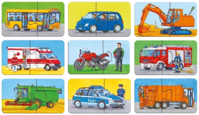 Primele mele puzzle-uri vehicule și mașini Ravensburger