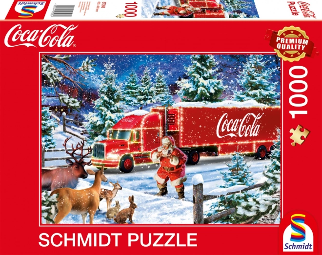 Puzzle Coca-Cola Camion de Crăciun 1000 de piese