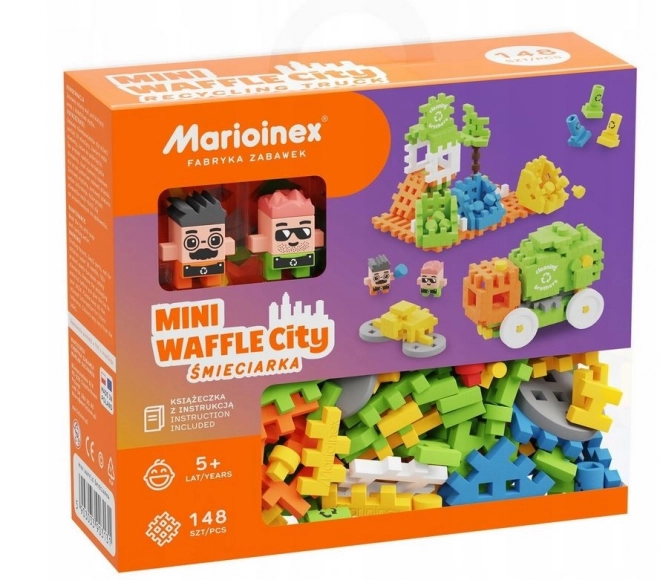 Set de construcție Camion de Gunoi Mini Waffle