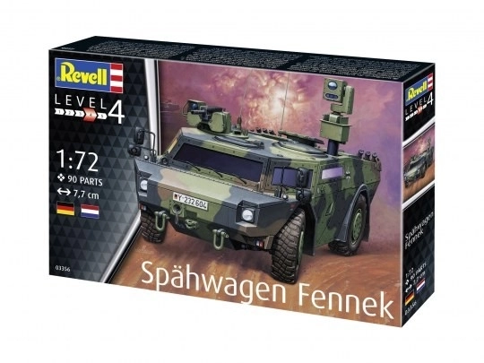Model de vehicul de recunoaștere Fennek 1/72