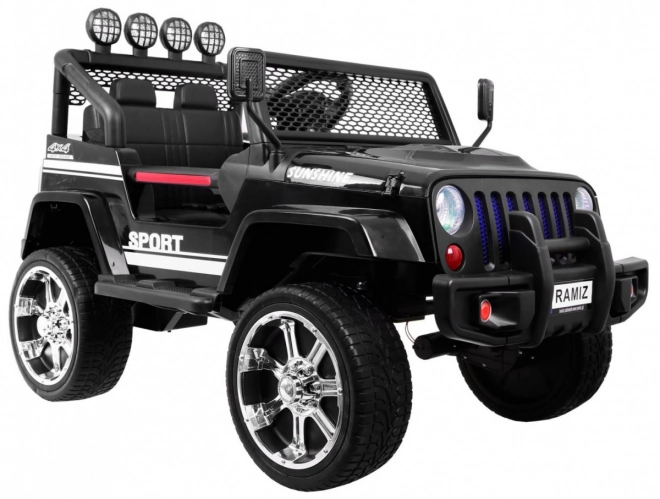 Mașinuță electrică Jeep Raptor 4x4 negru