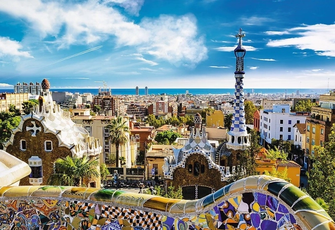 Puzzle 1500 piese Park Guell, Barcelona