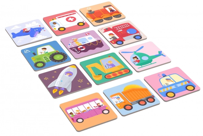 Pexeso mare cu vehicule de transport Kukikuk