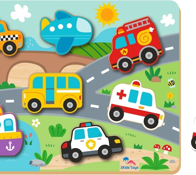 Puzzle inserție Transport