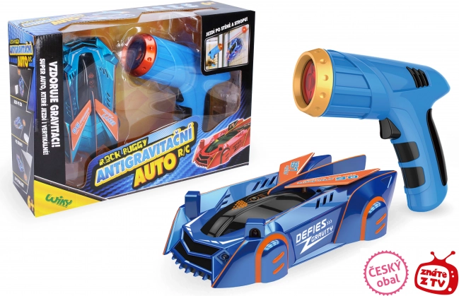 ROCK BUGGY Mașină RC antigravitație cu laser 15 cm albastră