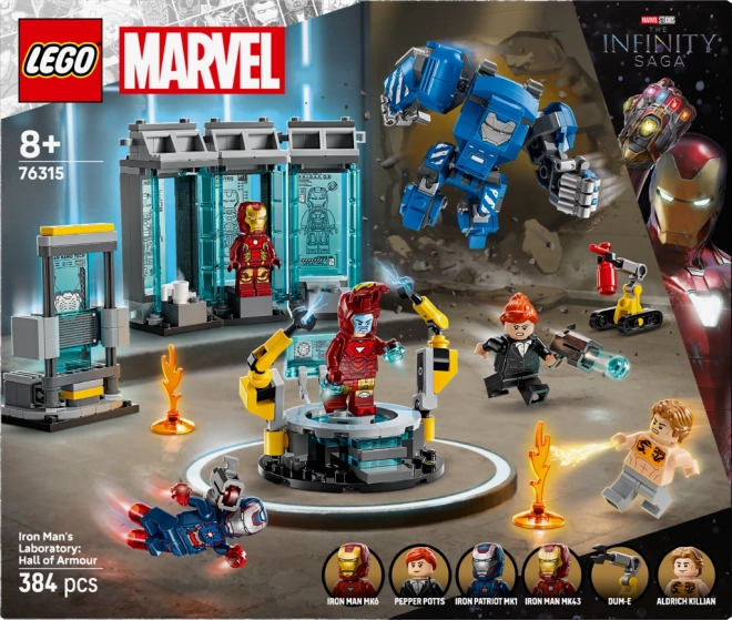 LEGO Marvel Iron Man și laboratorul său