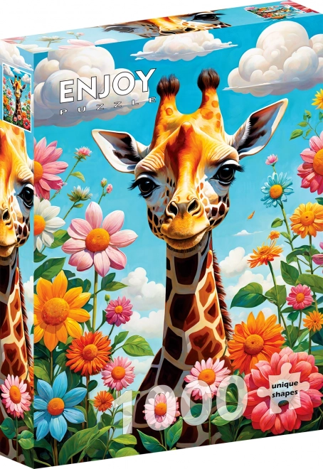 Puzzle Drăguța Giraffe 1000 piese