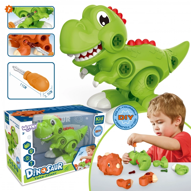 Dinozaur WOOPIE de asamblat cu șurubelniță