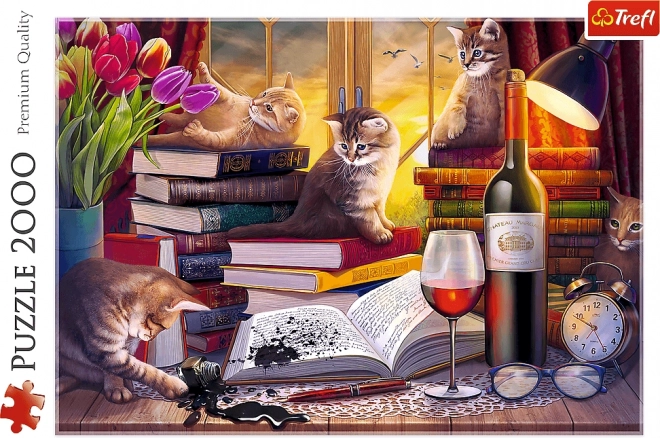 Puzzle Seară Pisicească 2000 de piese