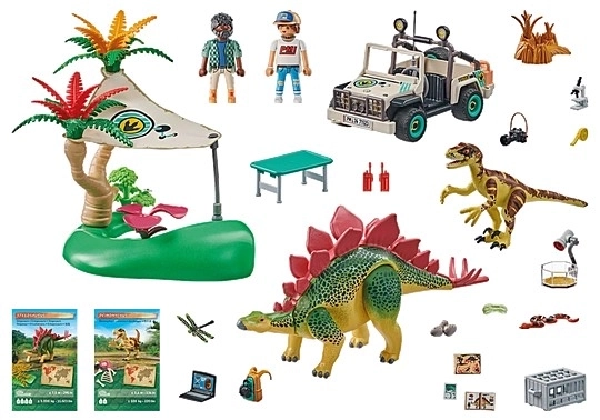 Set de figurine Dinozauri - Tabăra de cercetare PLAYMOBIL