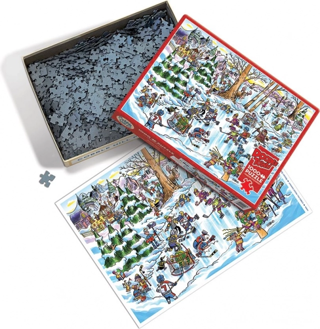 Puzzle DoodleTown Hochei Cobble Hill 1000 piese