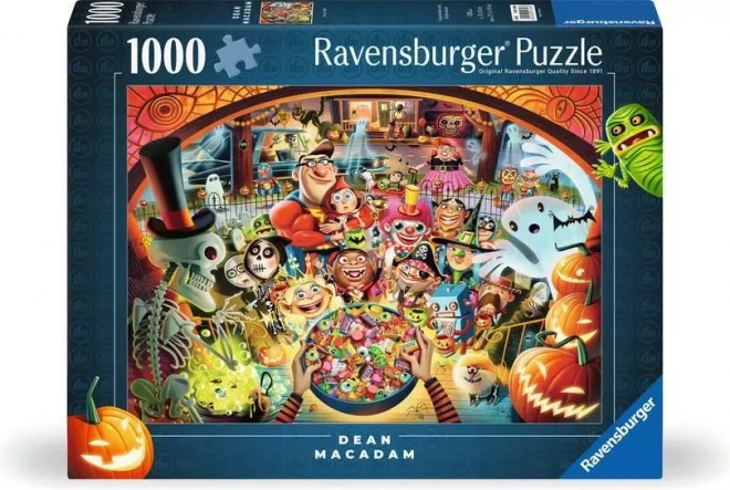 Puzzle Halloweenské Koledování 1000 Piese RAVENSBURGER