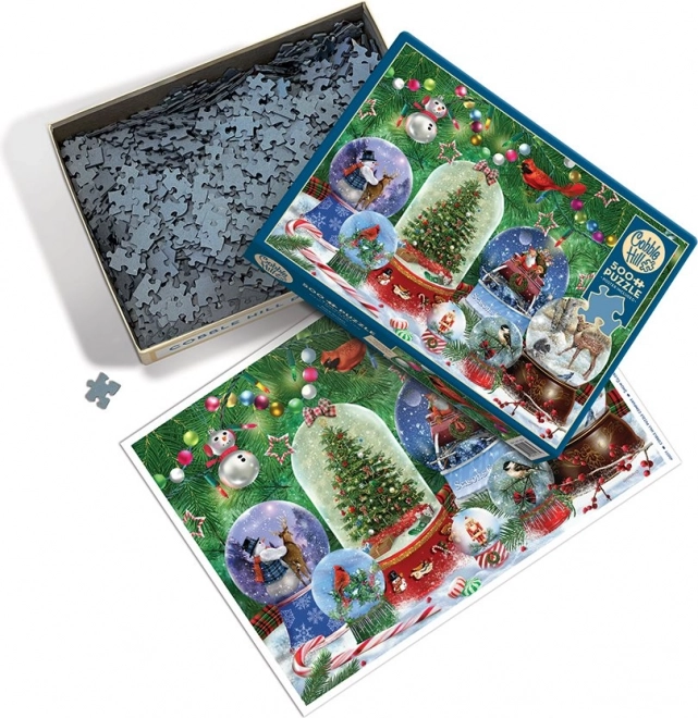 Puzzle cobble hill bileti cu zăpadă 500 de piese