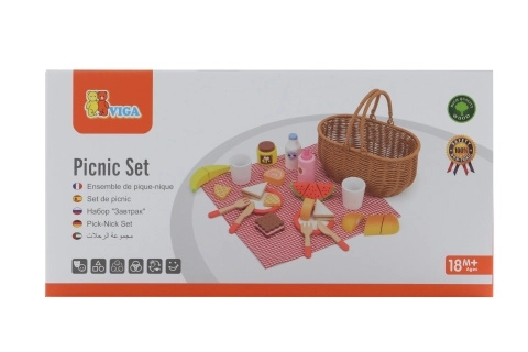 Set de picnic din lemn pentru copii