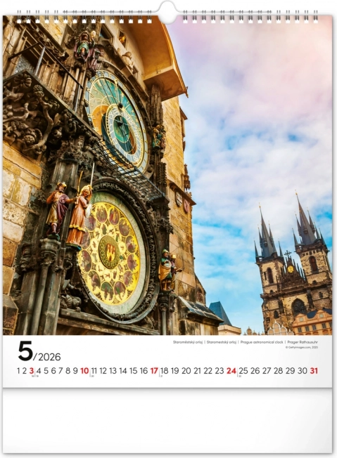 Calendar de perete Praga 2026