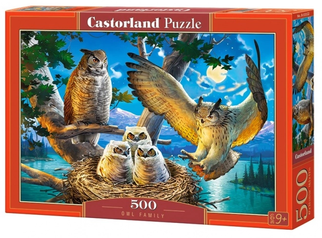 Puzzle Familia de Bufnițe 500 de Piese