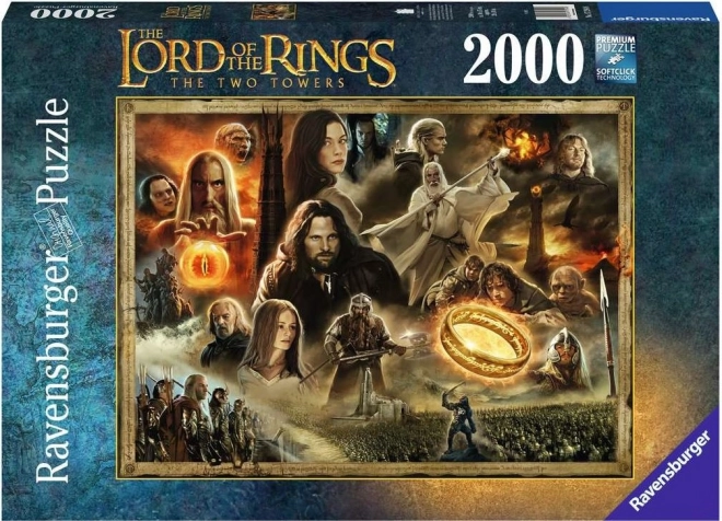 Puzzle Ravensburger Pădurea din Lord of the Rings: The Two Towers - 2000 Piese