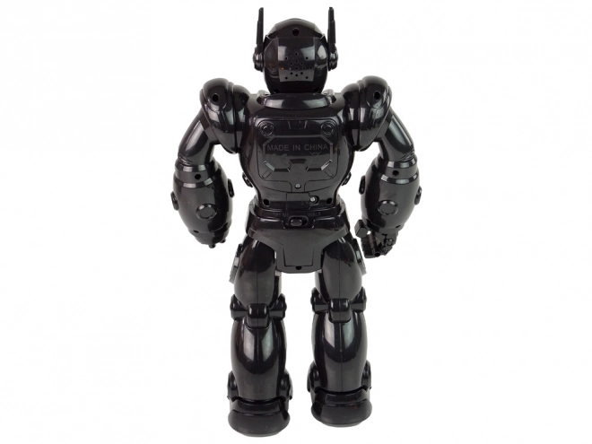 Robot interactiv cu lumini și sunete - negru