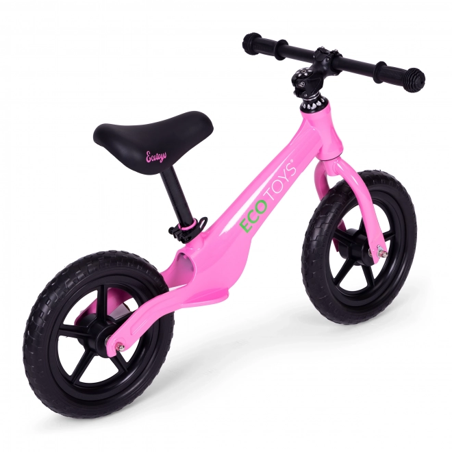 Bicicletă de echilibru pentru copii Ecotoys, roz