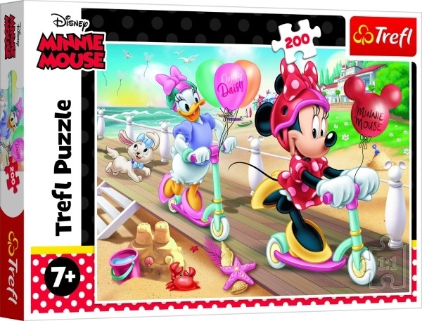 Puzzle Minnie Mouse pe plajă 200 piese