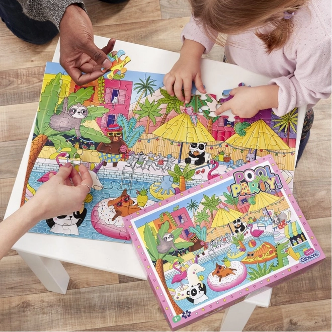 Puzzle petrecere la piscină 100 piese