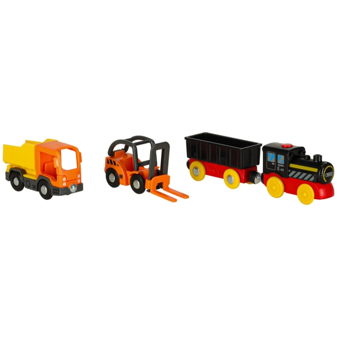 Circuit tren pentru copii 55 piese