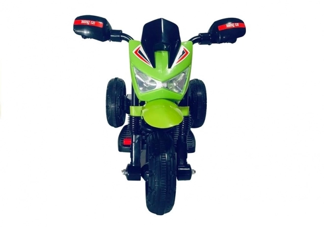 Motocicletă electrică verde pentru copii