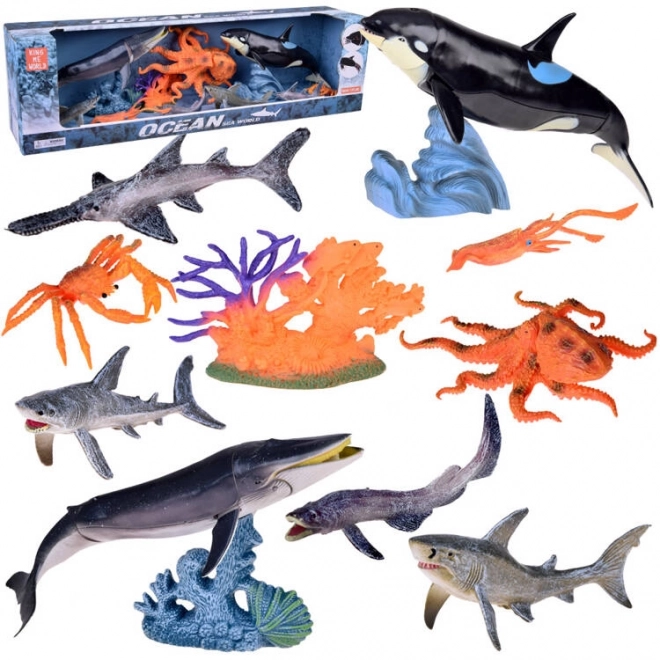 set figurine animale marine