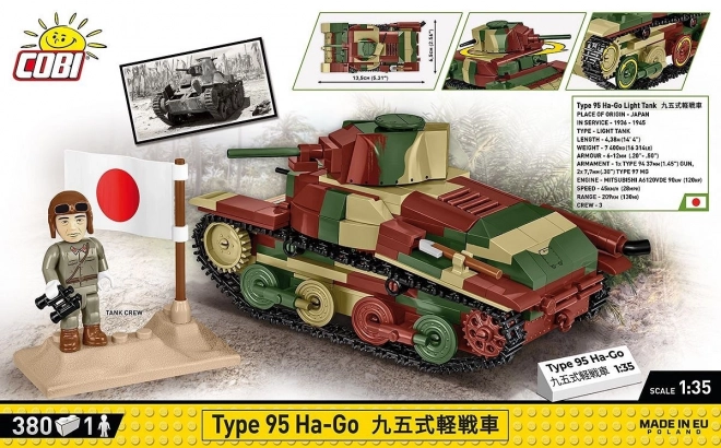 cobi colecția istorică tanc ușor Type 95 Ha-Go