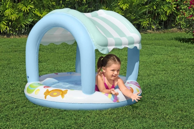 Piscină pentru copii cu acoperiș gonflabil Bestway Pączuś