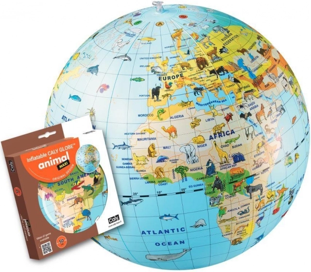 Minge gonflabilă glob 50 cm – animale