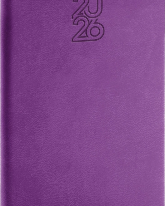 Agenda de buzunar violet 2026 - format 9 x 15,5 cm