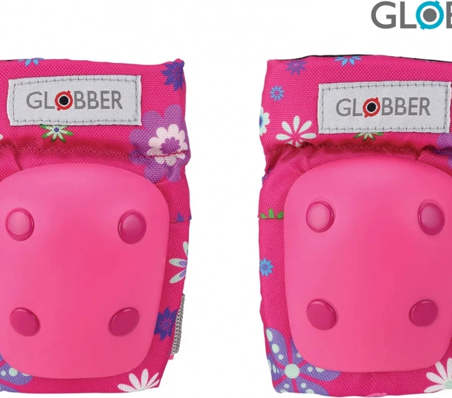 Set protecție copii Globber flori roz