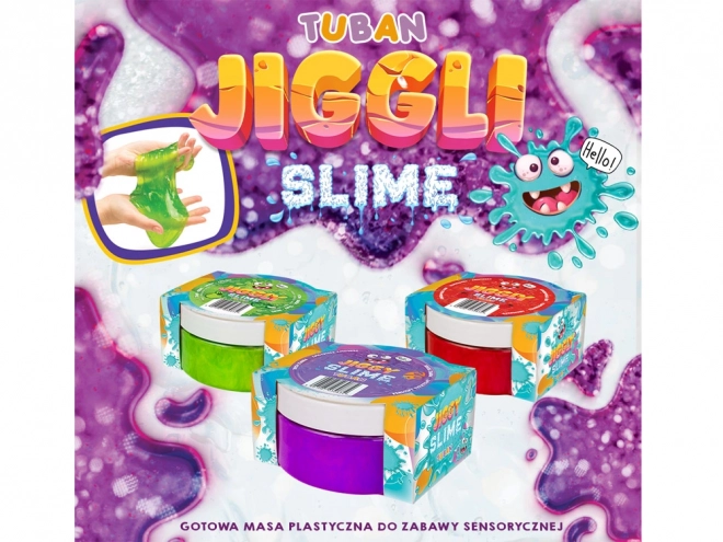 Slime Jiggly turquoise perlat 500g