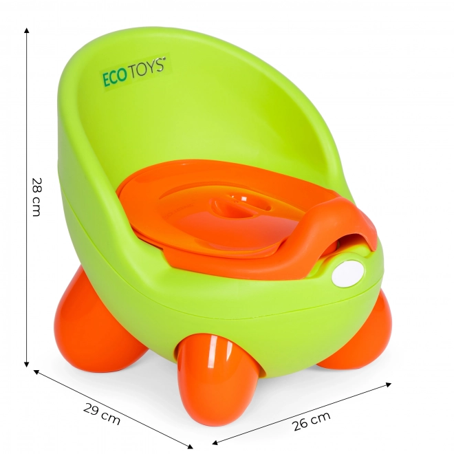 Toaletă olita pentru copii Ecotoys verde