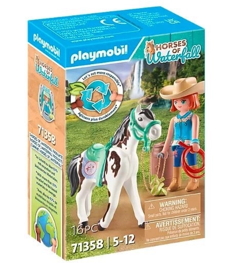 Figurine Playmobil Ellie și iapa Sawdust Western Riding