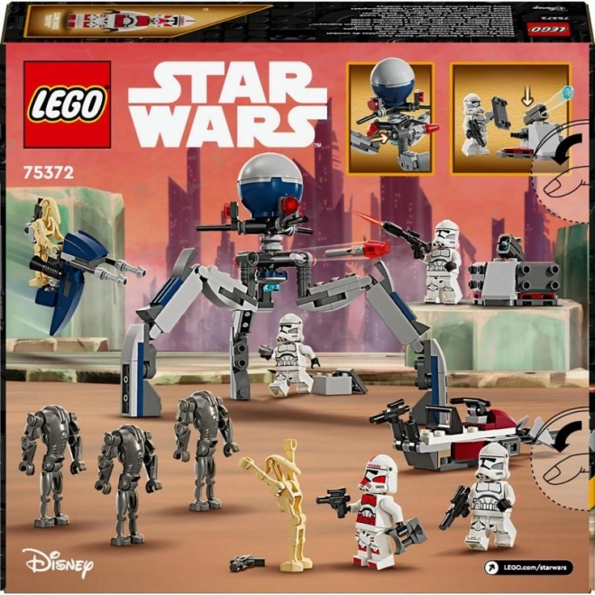 Set de luptă LEGO Star Wars soldați și droidi de luptă