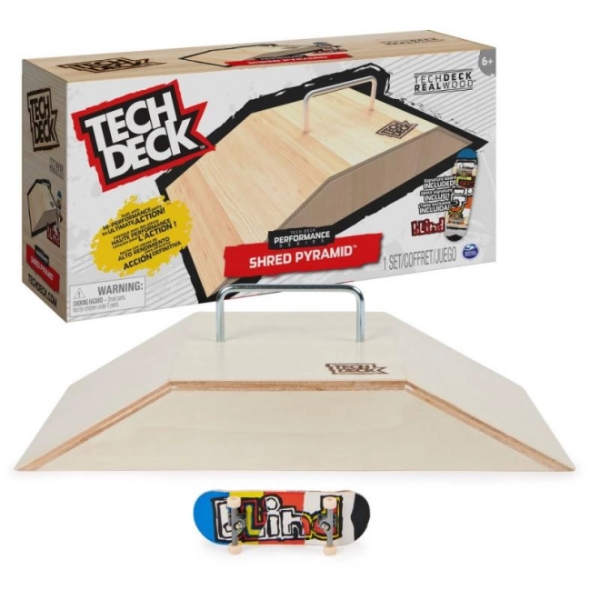 rampă din lemn cu fingerboard Tech Deck