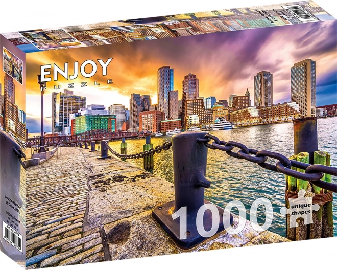 Puzzle Boston Harbor la amurg 1000 piese