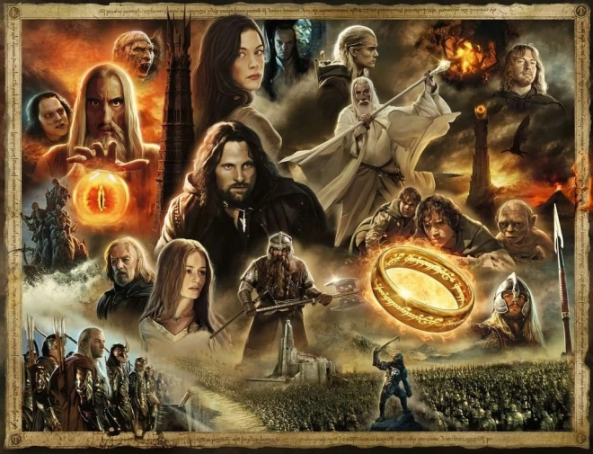 Puzzle Ravensburger Pădurea din Lord of the Rings: The Two Towers - 2000 Piese