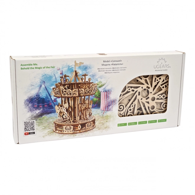 Puzzle 3D carusel Ugears