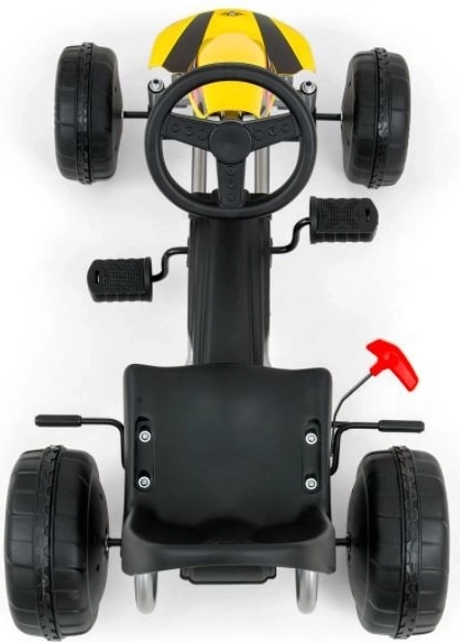 Kart pedale Viper – roșie